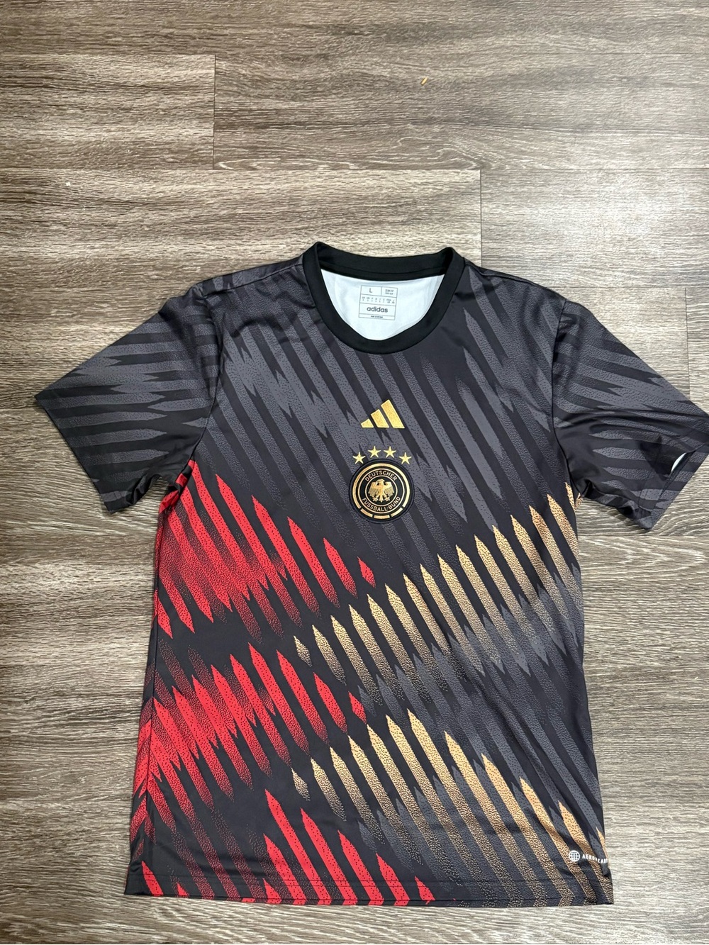 adidas Germany 2022 World Cup Pre-Match Jersey Shirt Size L